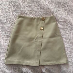 Chicwish wool blend wrap skort